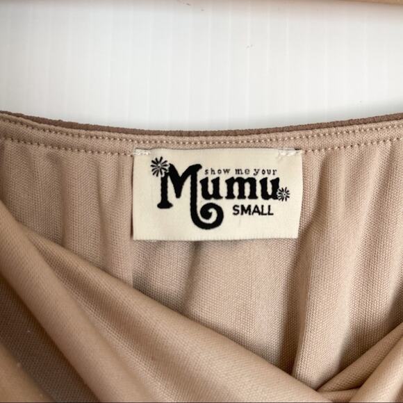 Show Me Your Mumu | Heather Halter Nude Bridesmaids dress - Picture 6 of 8